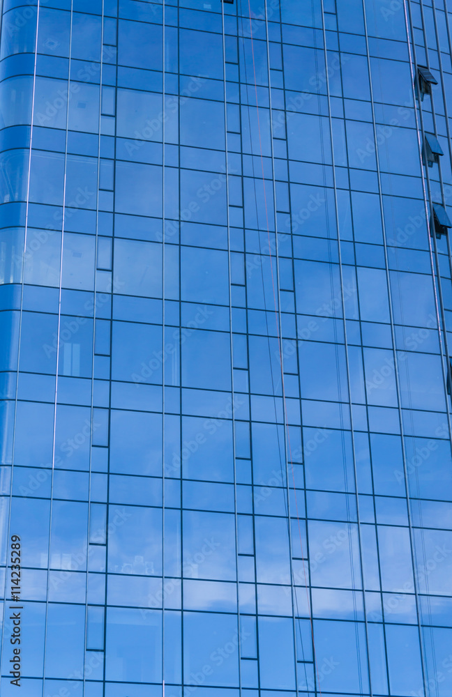 modern glass skyscrapers in the city Tallinn