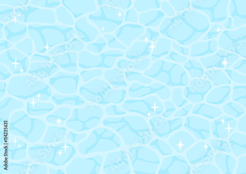 キラキラ輝く水面のイラスト