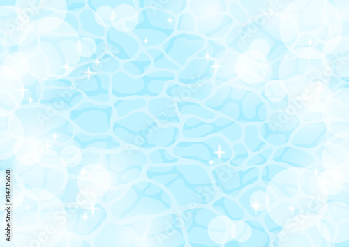 輝く水面のイラスト