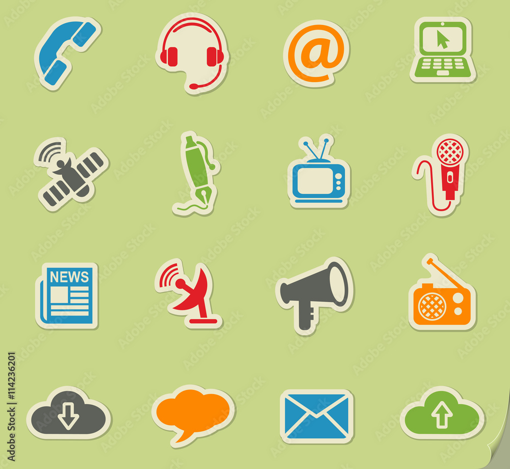 Fototapeta premium communication icon set