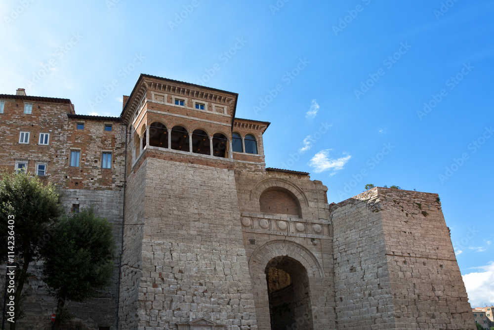 Arch of Etruscans (Augustus Arch) in Perugia, Umbria