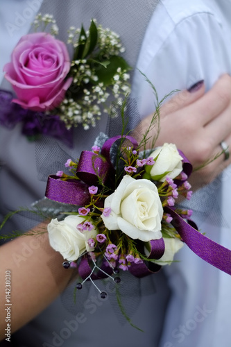 Photography Formal Prom Wedding Corsage Flowers Boy and Girl