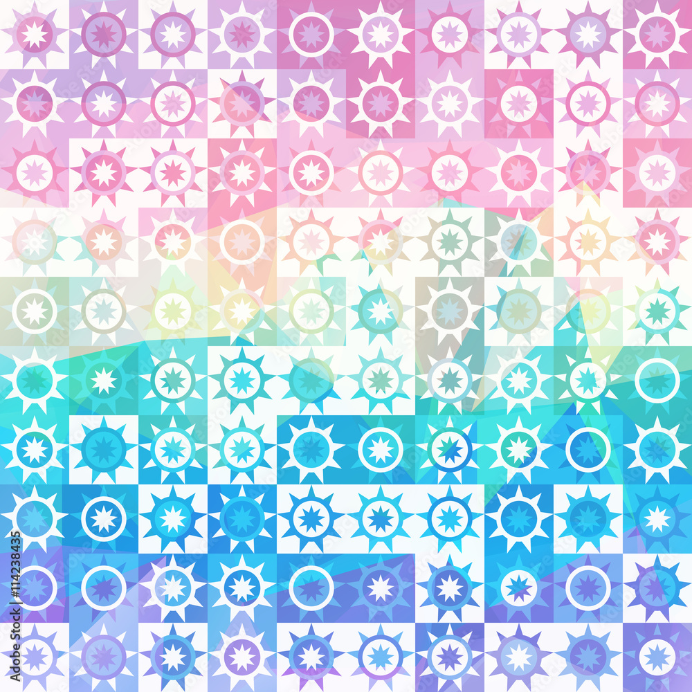blue pink pattern