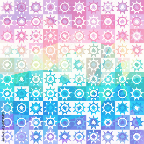 blue pink pattern