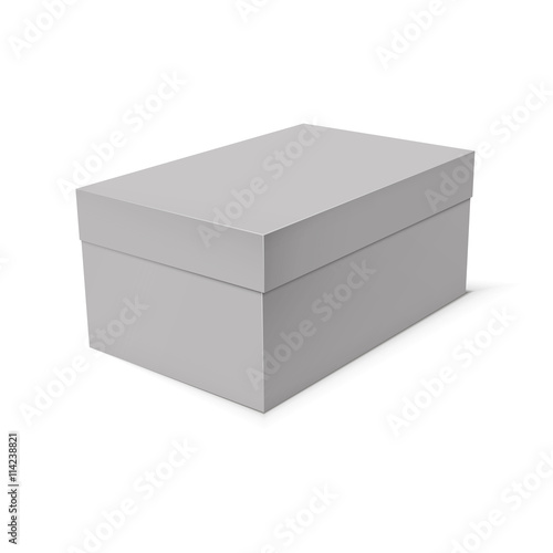 Blank paper or cardboard box template