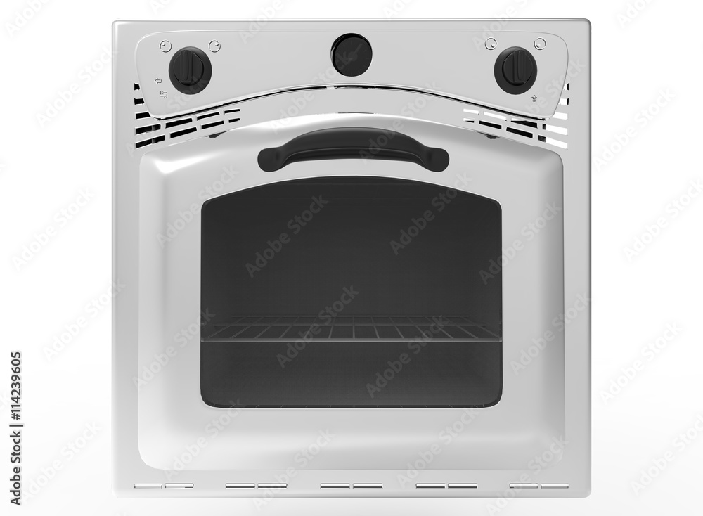 Fototapeta premium 3d illustration of oven. icon for game web. white background isolated. 