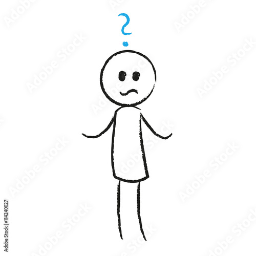 Person ist ratlos
