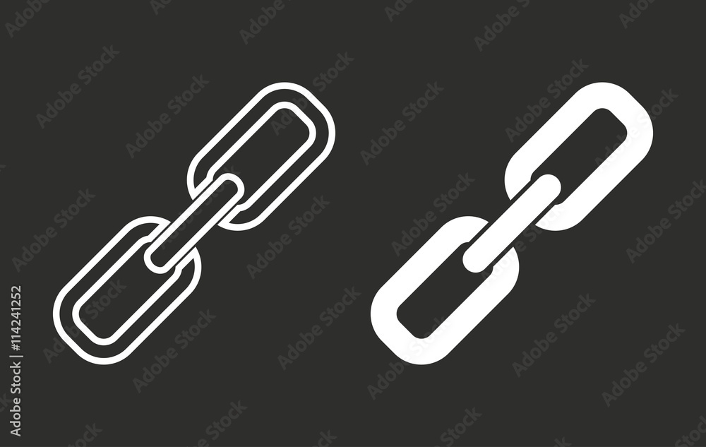 Link - vector icon. Link - vector icon.