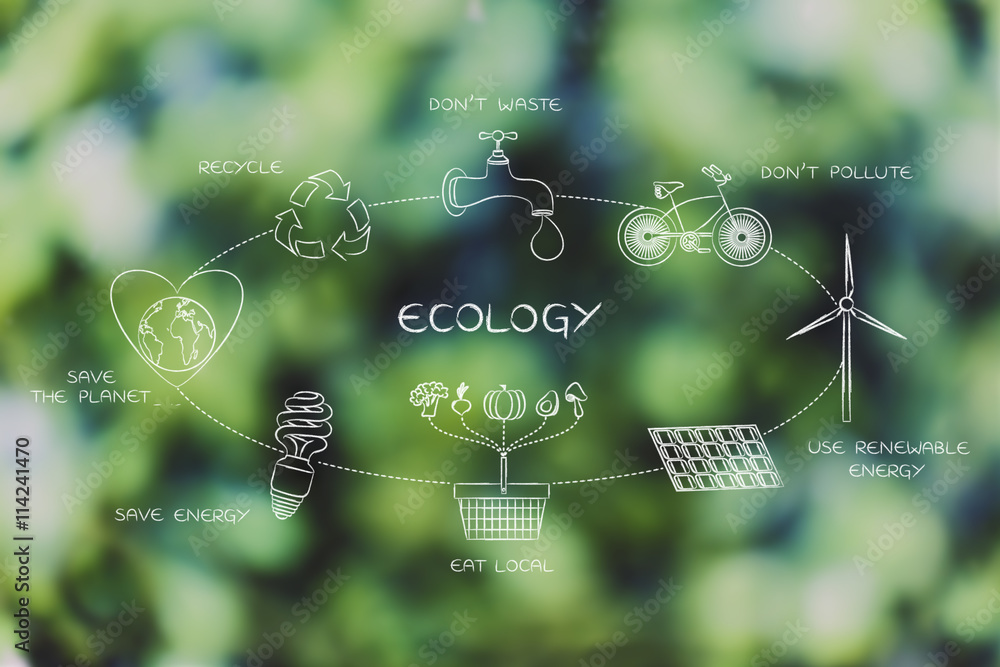 Fotografie everyday ecology actions diagram