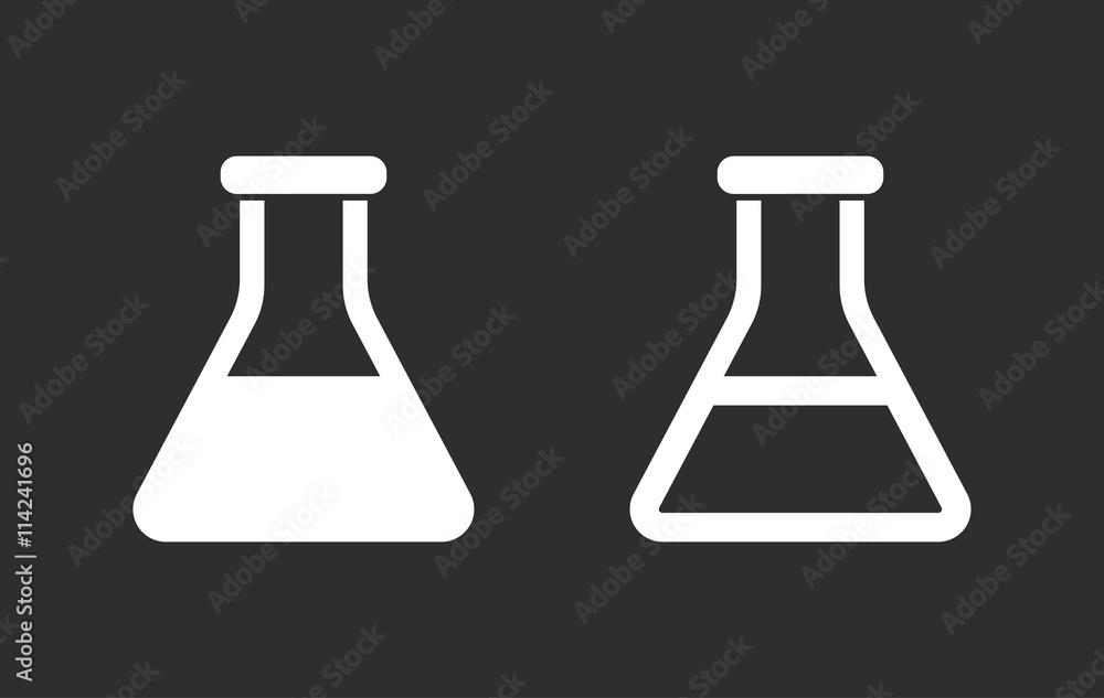 Flask - vector icon.