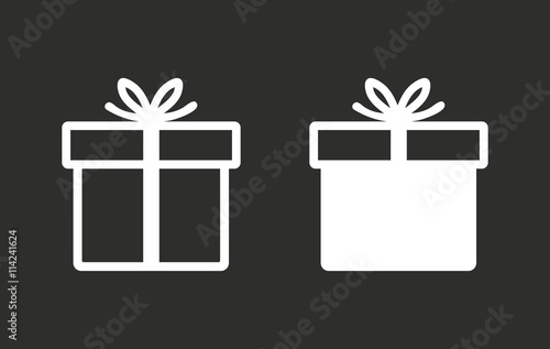 Gift Box - vector icon.