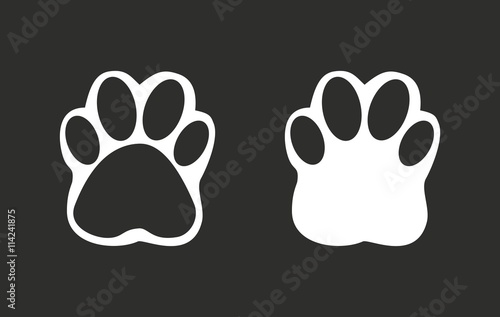 Paw - vector icon.