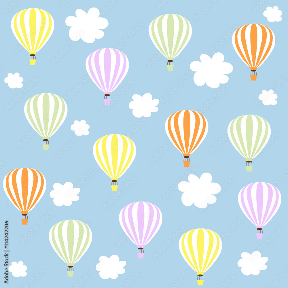 aerostats in sky. pattern aerostats in sky. pattern