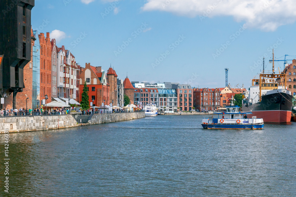 Obraz premium Gdansk. Central embankment.