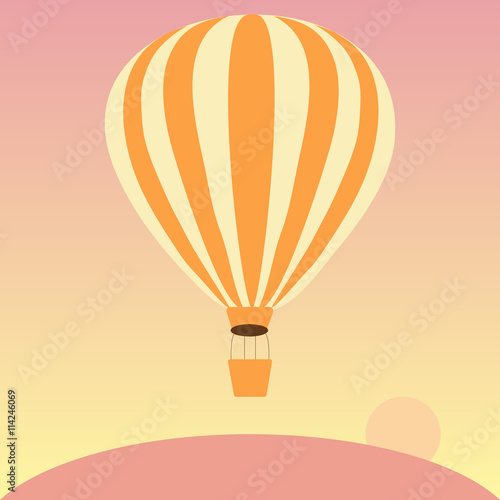 aerostats flying in sky at sunset