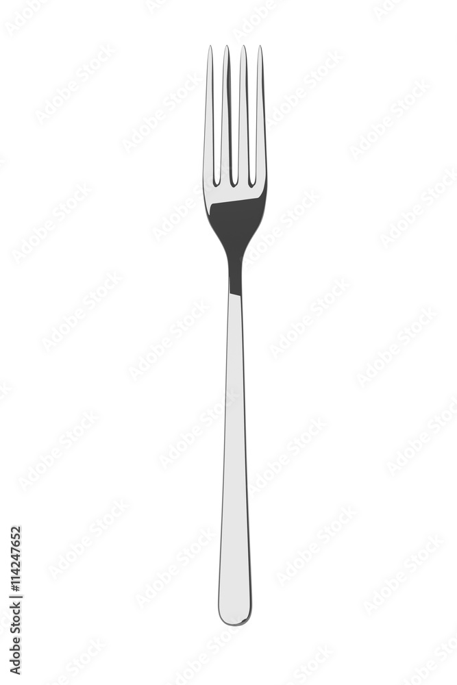Silver fork on a table Silver fork on a table