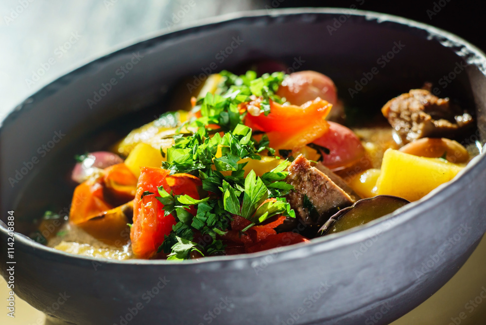 roasted vegetables with meat roasted vegetables with meat