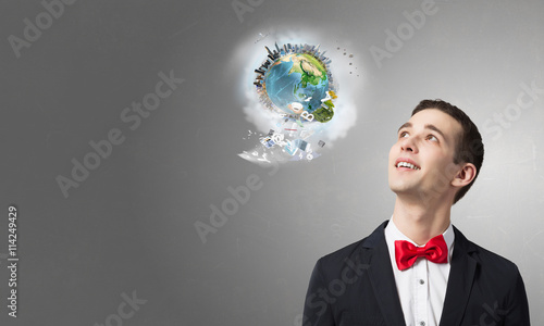 Whole world in his hand
