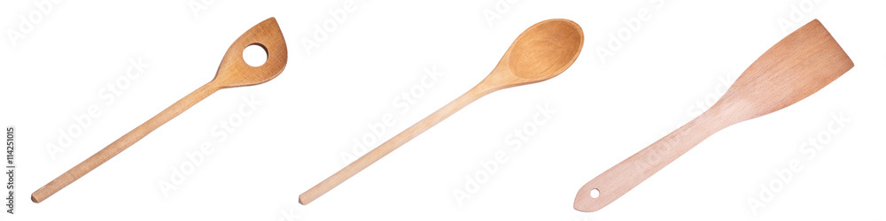 Löffel aus Holz zum kochen in der Küche Löffel aus Holz zum kochen in der Küche