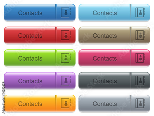 Contacts captioned menu button set