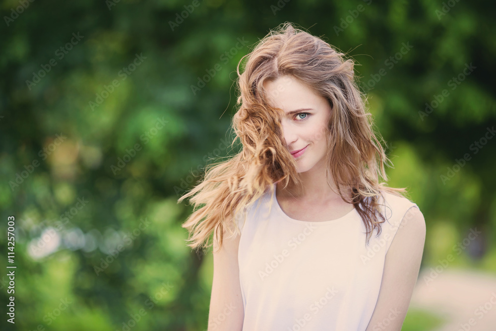 Portrait of a happy smiling woman. Portrait of a happy smiling woman.