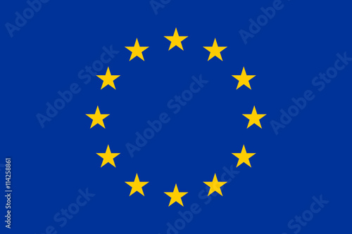 Canvas Print Flag of Europe, European Union
