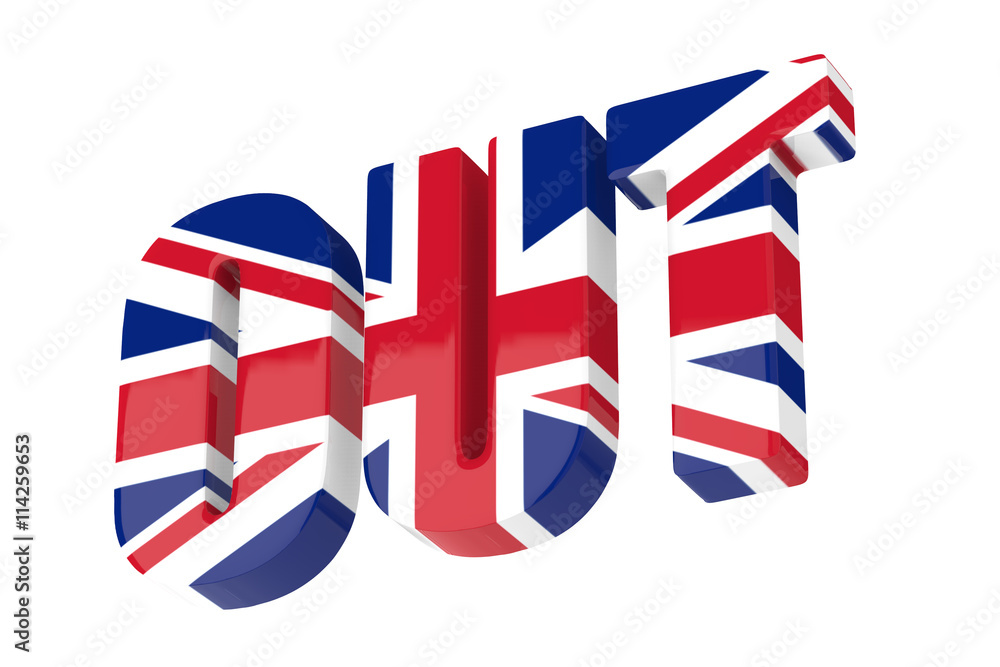 Fototapeta premium Great Britain voted to leave the EU / Brexit / 3D Rendering