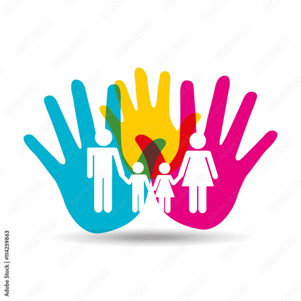 Fototapeta premium family home design 