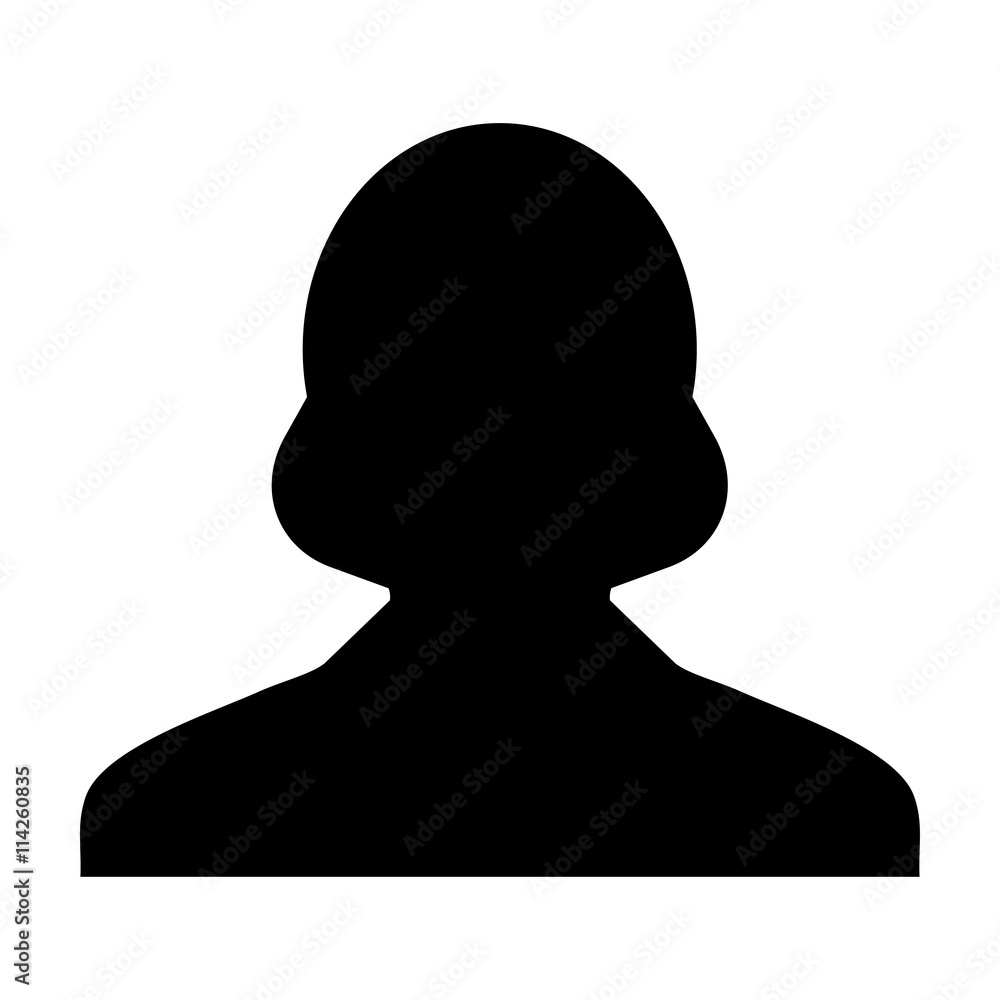 User Icon - Woman, Profile, Businesswoman, Avatar, Customer, Client, Person icon in glyph vector illustration