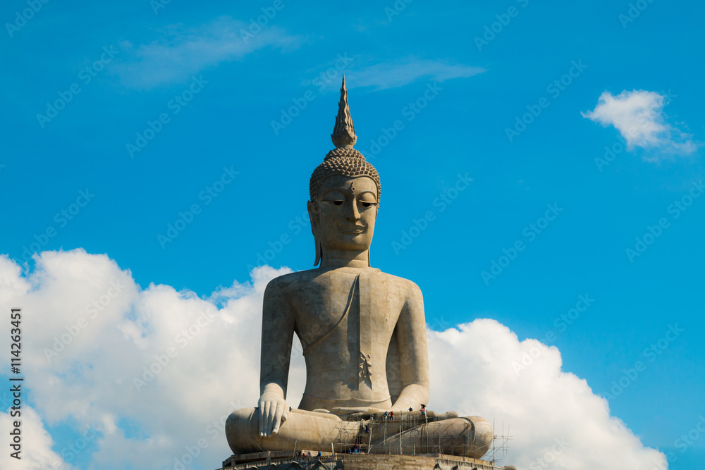 Big Buddha Mountain Manorom Mukdahan province. Big Buddha Mountain Manorom Mukdahan province.