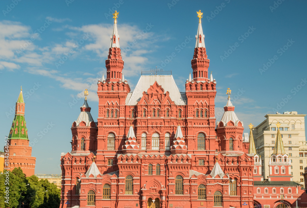 State Historical Museum on Red Square in Moscow