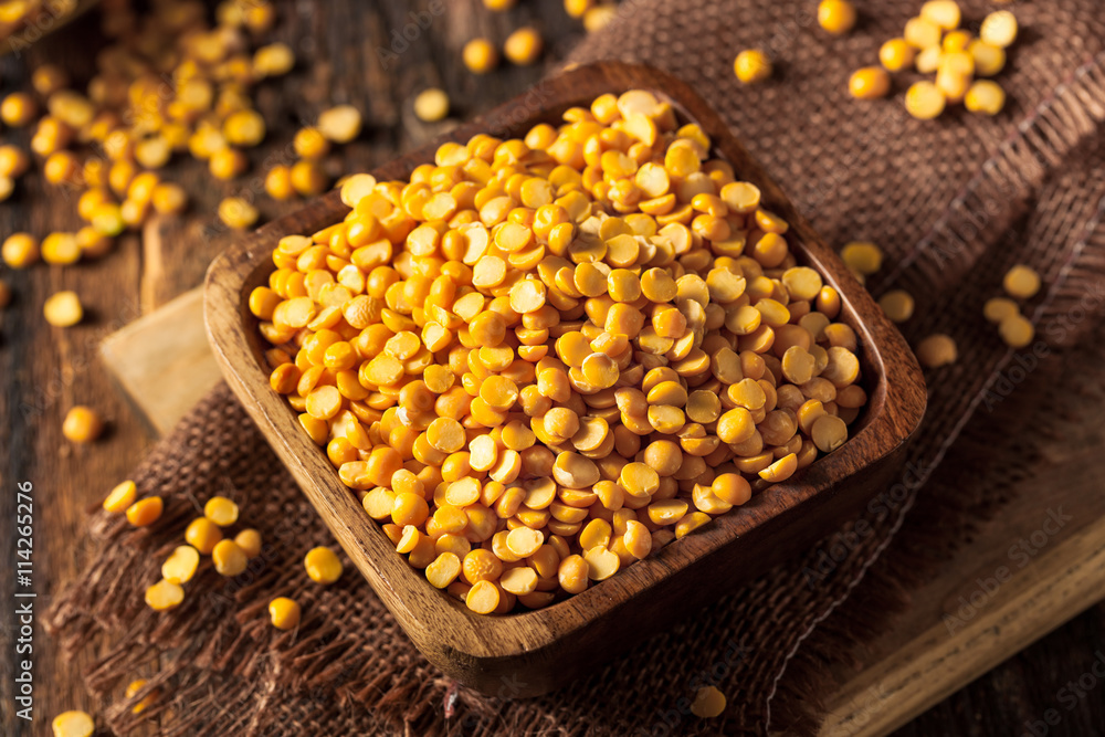 Raw Organic Yellow Split Peas Raw Organic Yellow Split Peas
