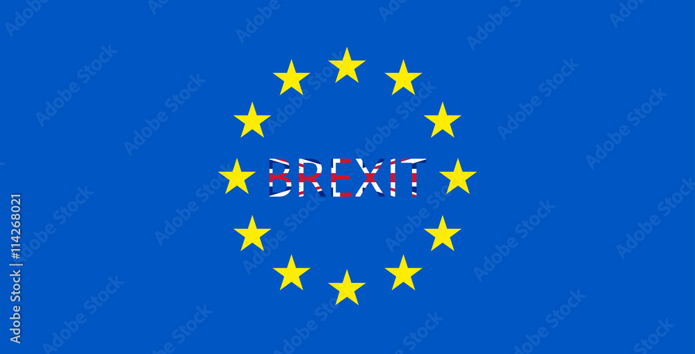 vector Great Britain referendum on secession from the European Union