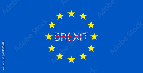 vector Great Britain referendum on secession from the European Union