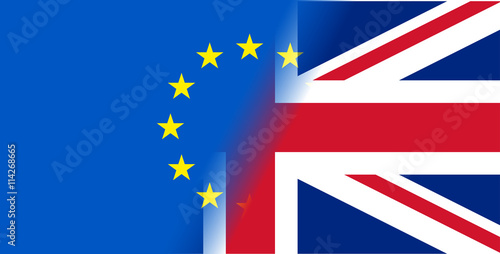 vector Great Britain referendum on secession from the European Union