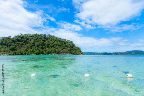 Tropical beautiful sea  beach and island in Thailand