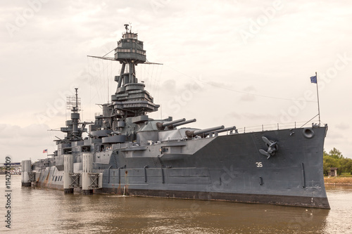 Vászonkép Battleship USS Texas