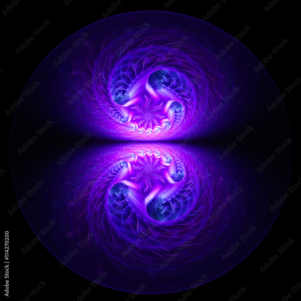 Cosmic mind. Scope of knowledge. 3D illustration. Sacred geometry.  Mysterious psychedelic relaxation pattern. Fractal abstract texture.  Digital artwork creative graphic design astrology alchemy magic. Stock  Illustration | Adobe Stock