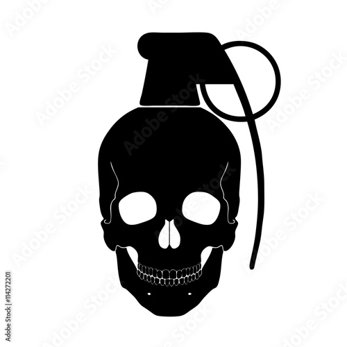 skull grenade symbol