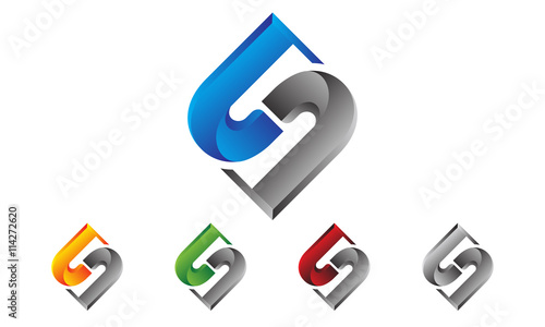 synergy, letter s logo design
