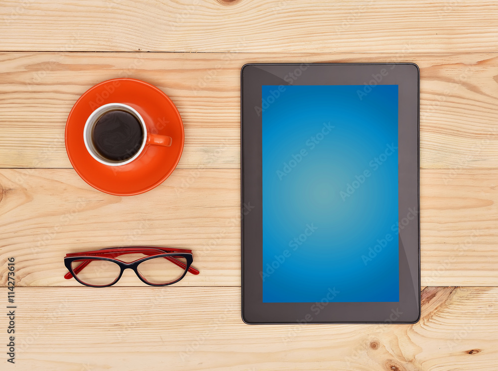 tablet with blank screen tablet with blank screen