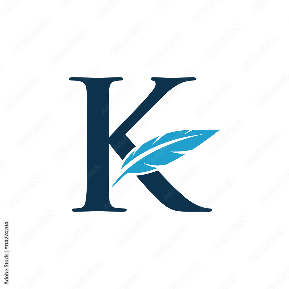 initial letter with feather initial letter with feather