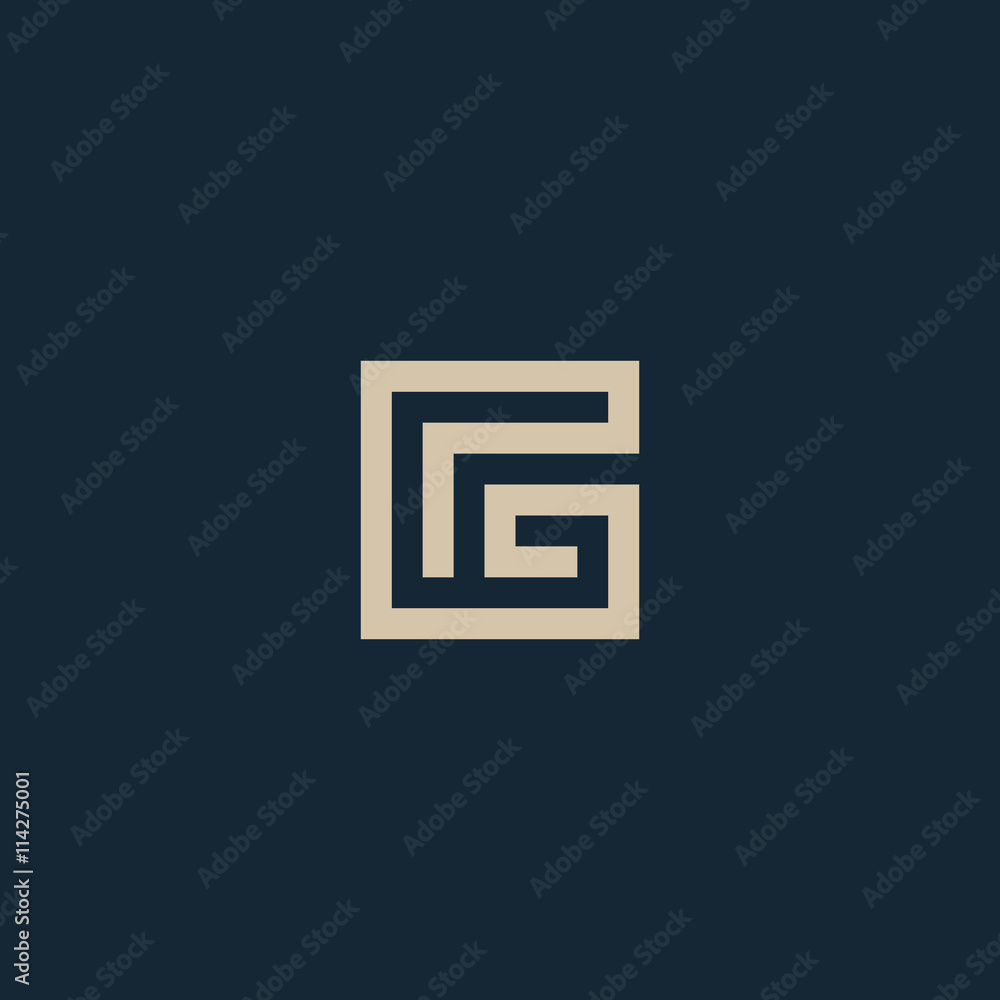 Unusual geometric letter G. Architecture vector logo. Isolated monogram. Unusual geometric letter G. Architecture vector logo. Isolated monogram.