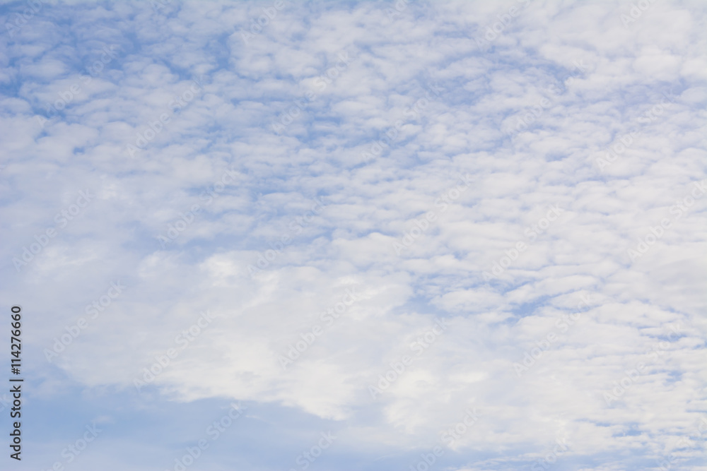 blue sky bright with white cloud background