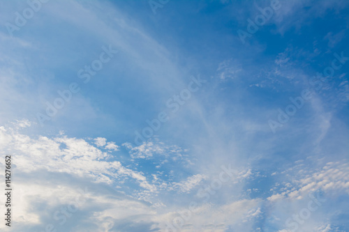 blue sky bright with white cloud background © prakasitlalao