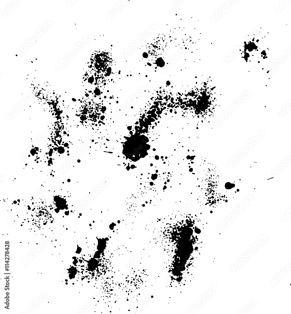 Abstract ink drops background. Black and white vector grunge texture. Abstract ink drops background. Black and white vector grunge texture.
