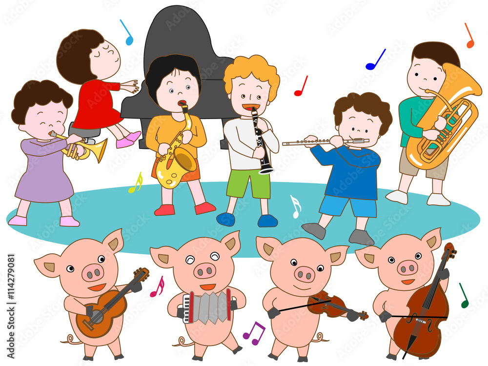 仔豚と子供のコンサート