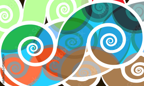 vector  colored swirly background © ainipple