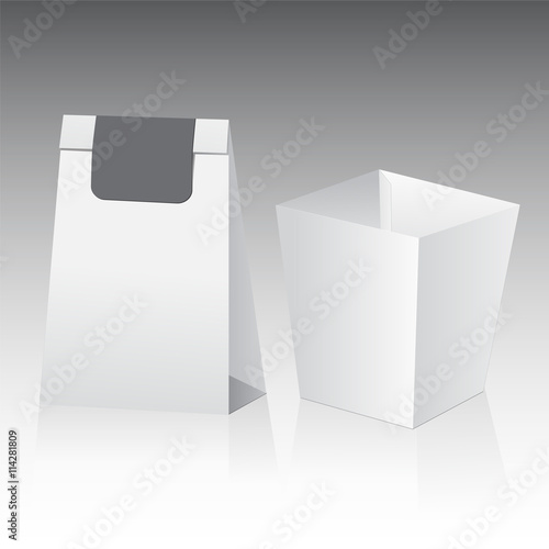 set of cadrboard package isolated box on the white background. m