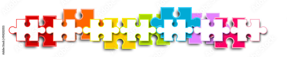 puzzle regenbogen Hintergrund reihe bunt banner band puzzle regenbogen Hintergrund reihe bunt banner band